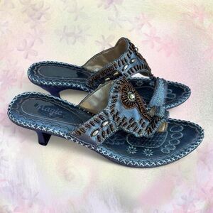 Magic beaded sandals